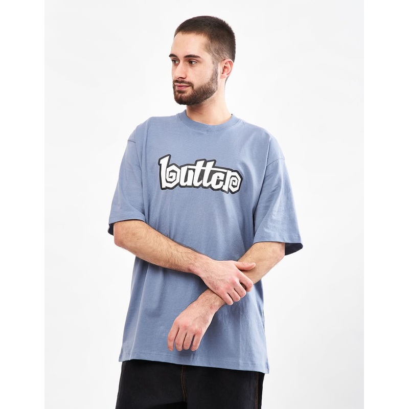 Butter Goods Swirl T-Shirt – Slate Blue