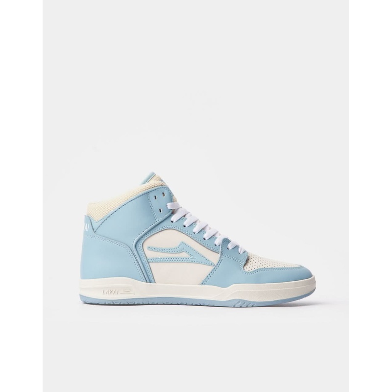 Lakai Telford Skate Shoes – Light Blue/Cream Leather