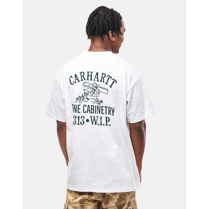 Carhartt WIP Cabinetry T-Shirt – White/Black
