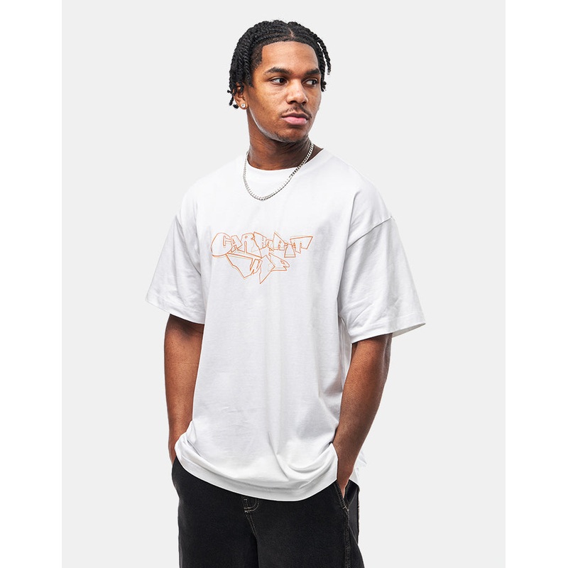 Carhartt WIP Screwed Up Script T-Shirt – White