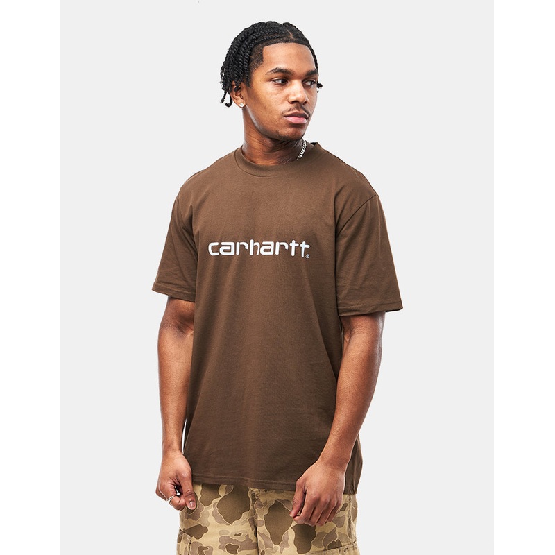 Carhartt WIP Script T-Shirt – Liberica/Air Sky