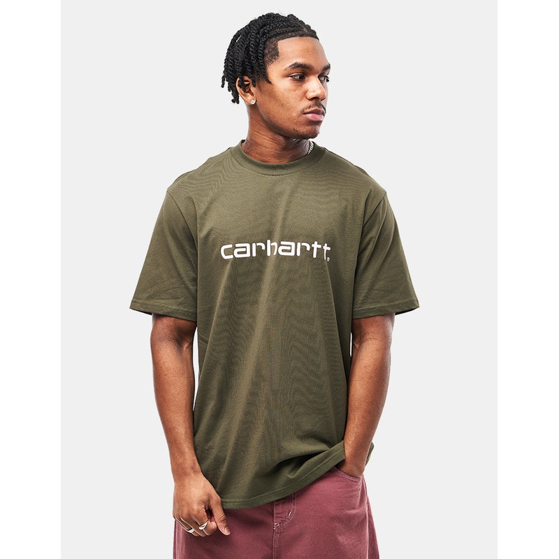 Carhartt WIP Script T-Shirt – Turtle/Air Pink