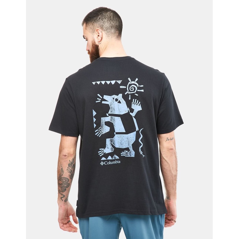 Columbia Explorers Canyon Back T-Shirt – Black/Bearly Tribe