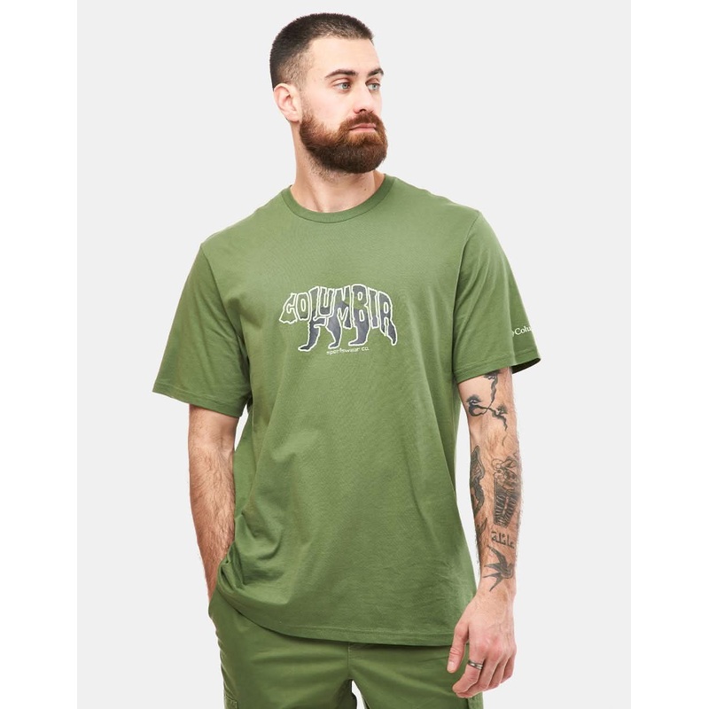 Columbia Rockaway River Outdoor T-Shirt – Canteen/Bearly Stroll