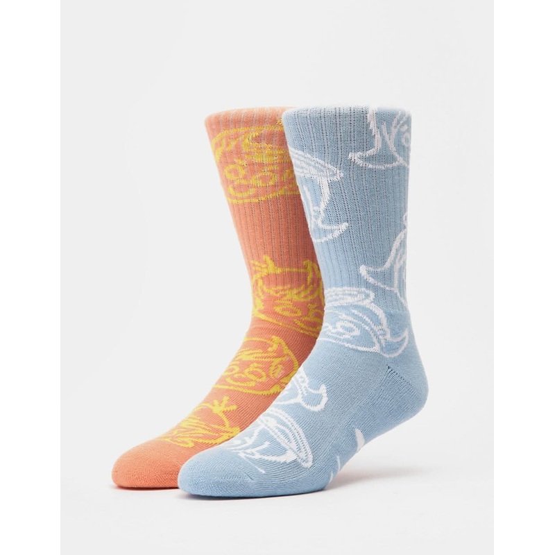 HUF Good N Evil Crew Socks – Multi