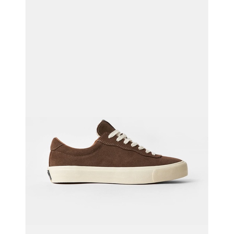 Last Resort AB VM001 Lo Suede Skate Shoes – Bison Brown/White