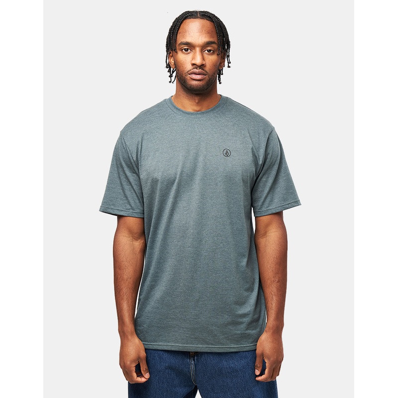Volcom Circle Blanks Heathered T-Shirt – Dark Slate
