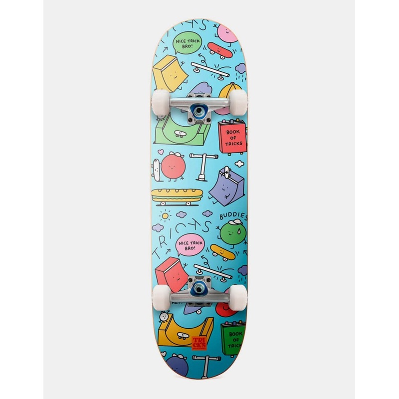 Tricks BB Book of Tricks Mid Complete Skateboard – 8 x 29.5
