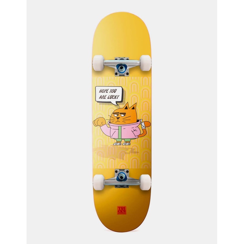 Tricks Lucky Cat Mid Complete Skateboard – 8.25 x 29.5