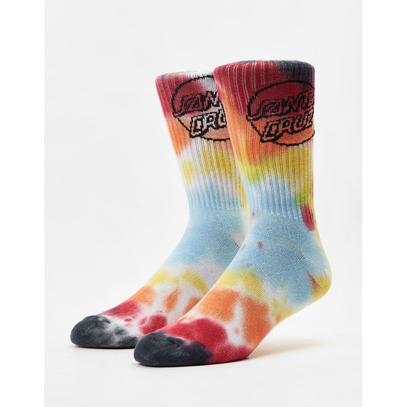 Santa Cruz Opus Dot Socks – Black Rainbow