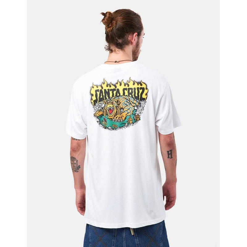 Santa Cruz Salba Tiger Redux T-Shirt – White