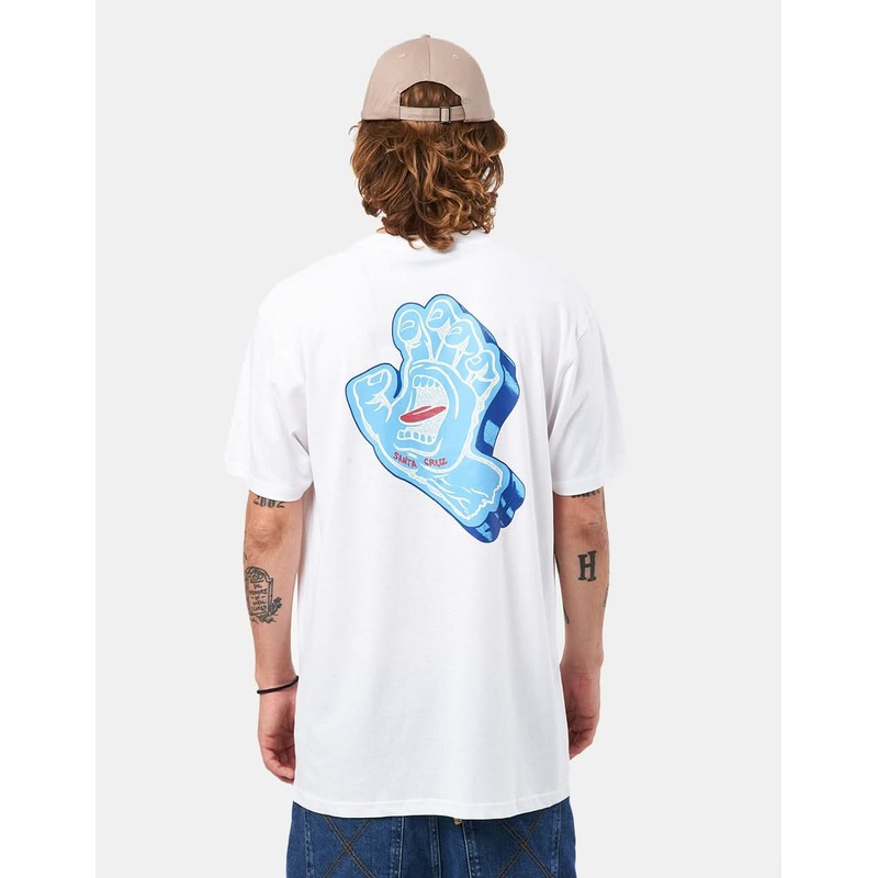 Santa Cruz Screaming Foam Hand T-Shirt – White