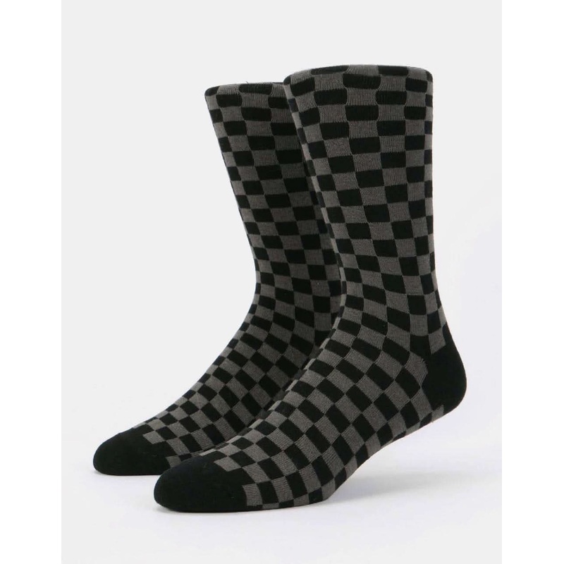 Chequered Socks – Black/Grey