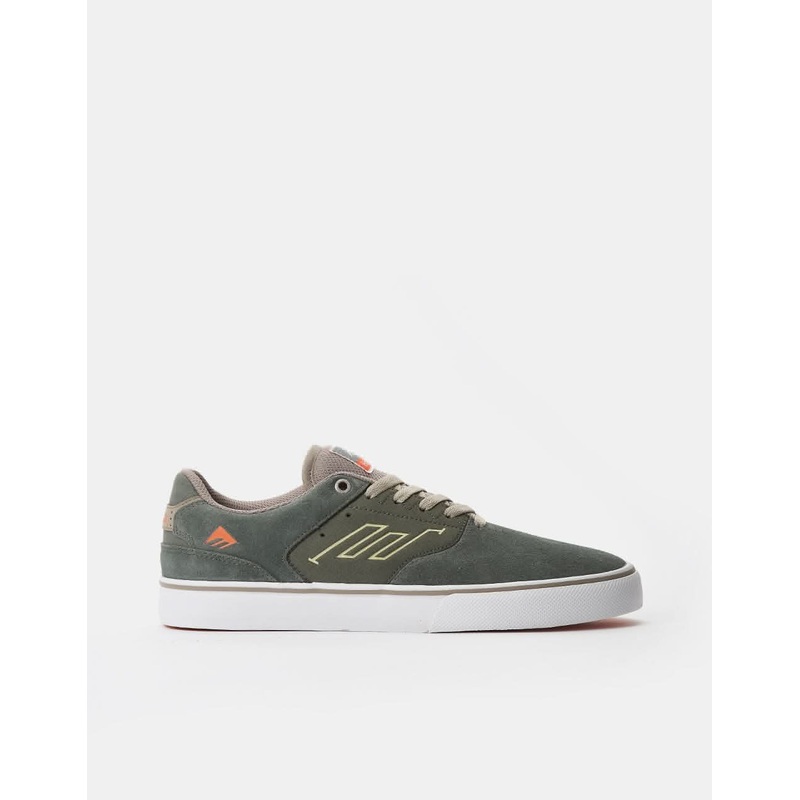 Emerica Low Vulc Skate Shoes – Grey/Tan