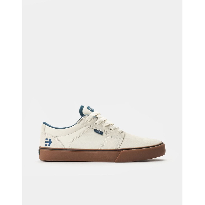 Etnies Barge LS Skate Shoes – White/Blue/Gum