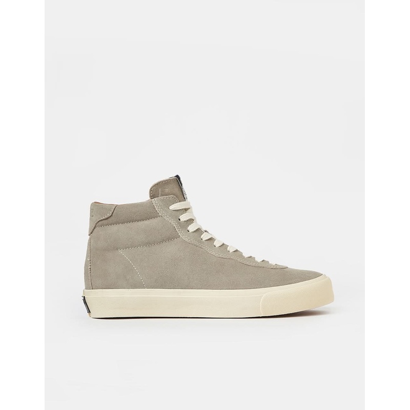 Last Resort AB VM001 Hi Suede Skate Shoes – Fog Grey/White