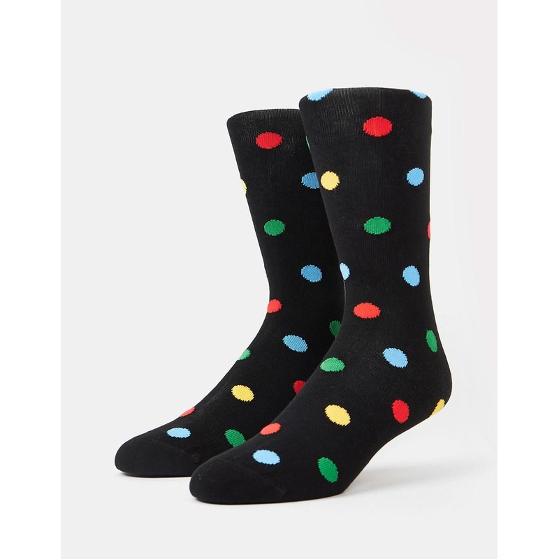 Polka Dot Socks – Black