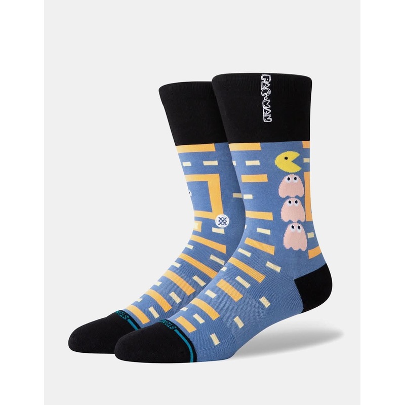 Stance x Pac-Man Power Pellet Crew Socks – Blue