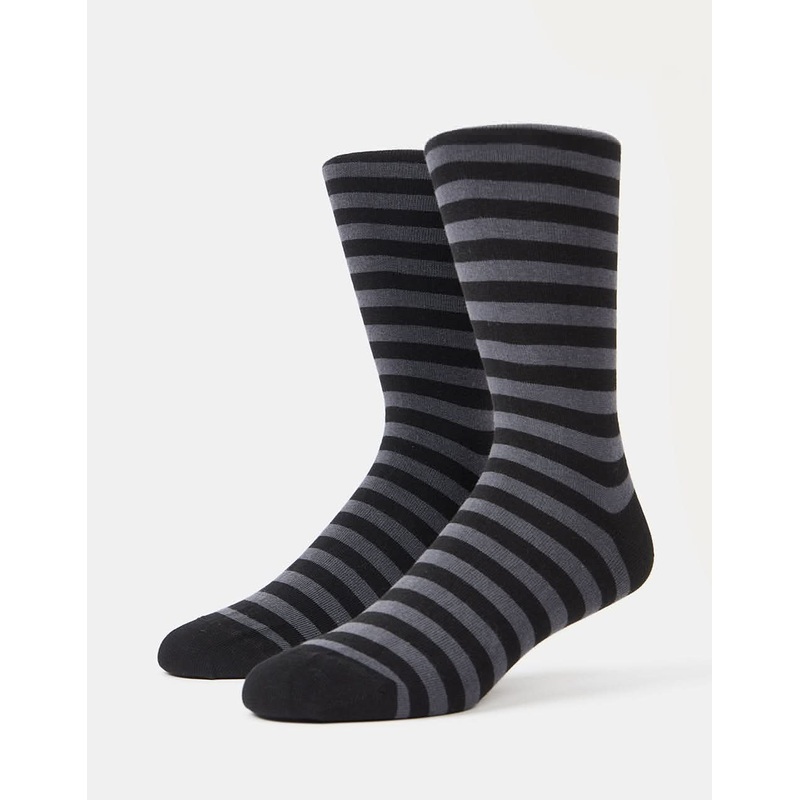 Striped Socks – Black/Grey