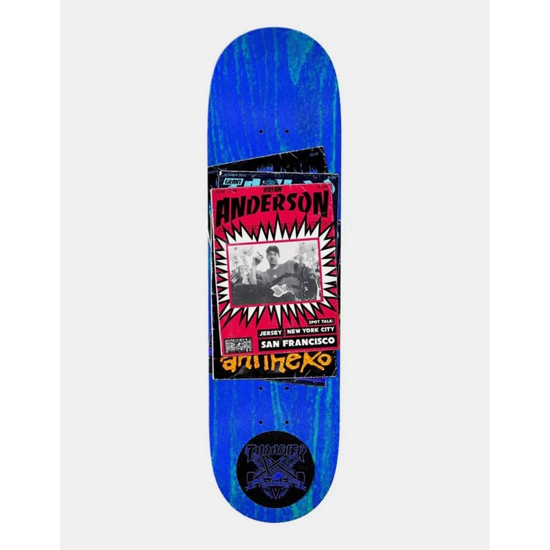 Thrasher x Anti Hero BA Covers Skateboard Deck – 9