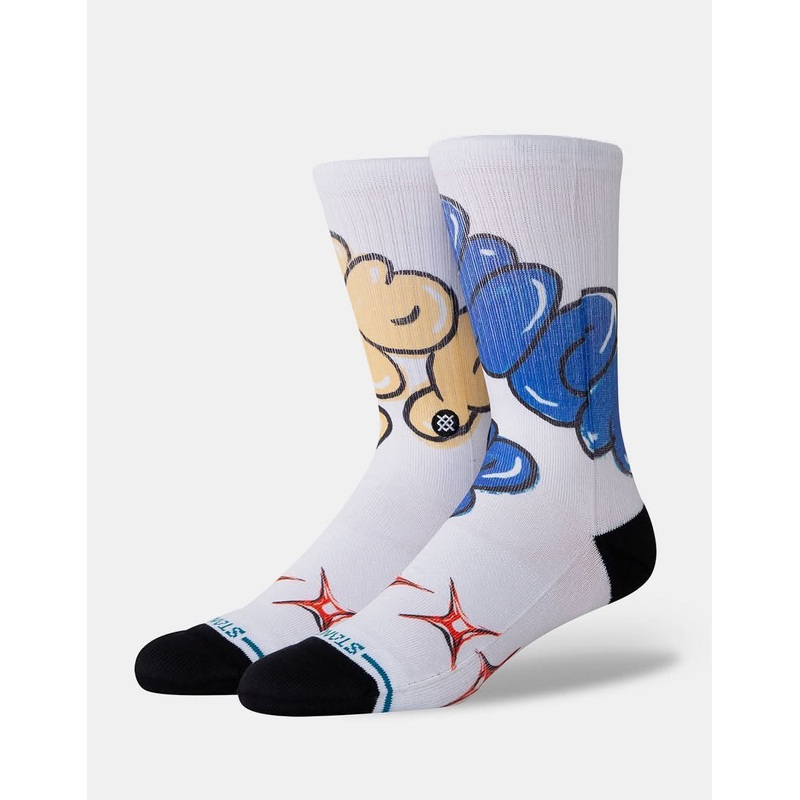 Stance x Cheyne Brooking Tryin Sucker Crew Socks – White