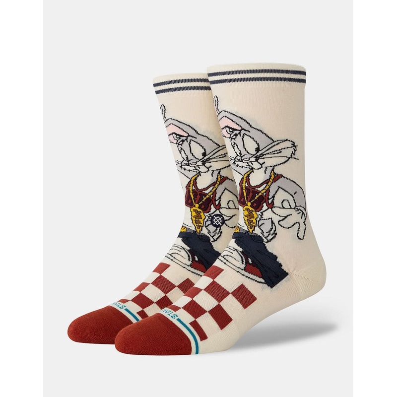 Stance x Looney Tunes Bugs Crew Socks – Vintage White