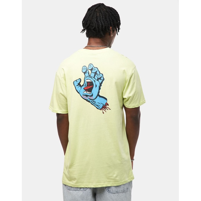 Santa Cruz Screaming Hand Chest T-Shirt – Matcha