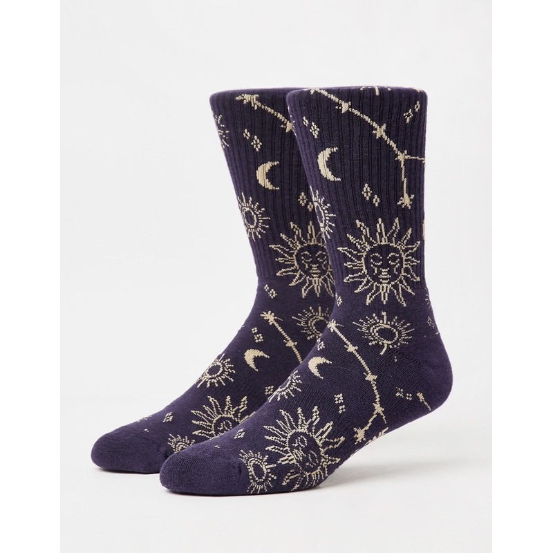 Celestial Crew Socks – Deep Purple