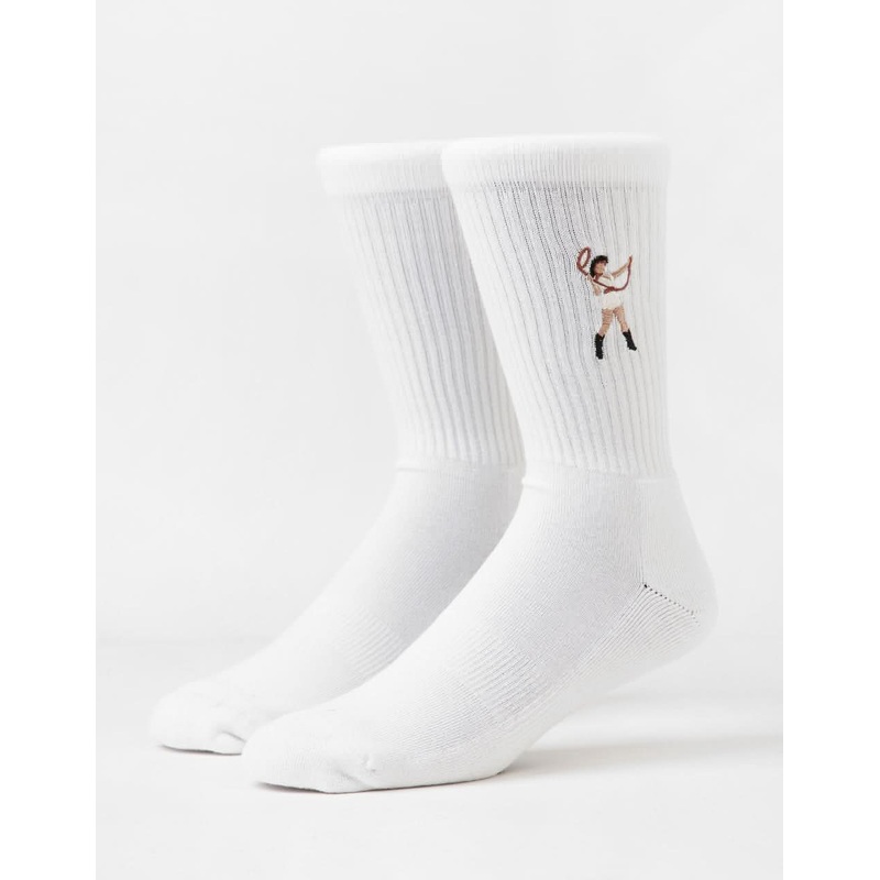 Cowgirl Crew Socks – White