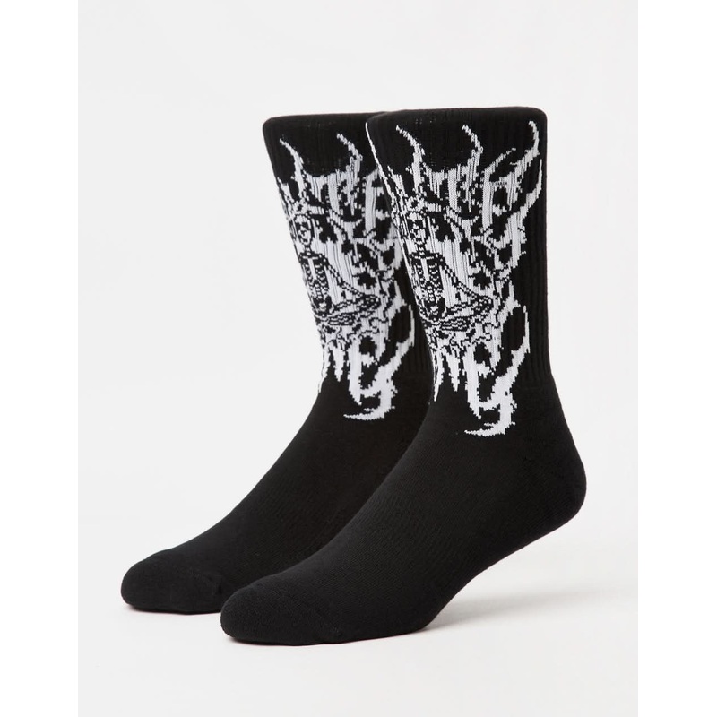 Inner Peace Crew Socks – Black