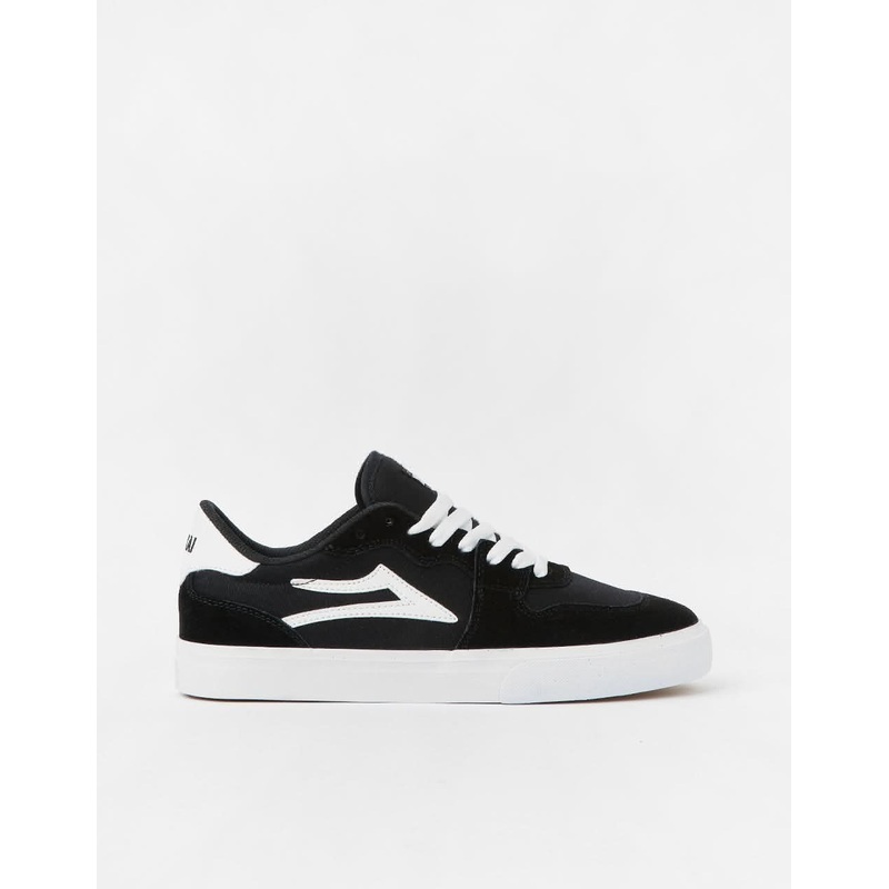 Lakai York Skate Shoes – Black/White Suede
