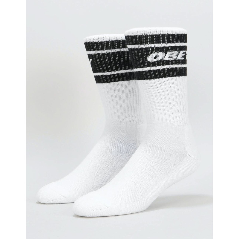 Obey Cooper II Socks – White/Black