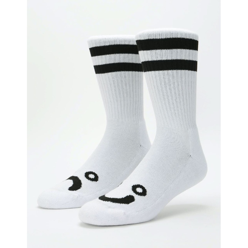 Polar Happy Sad Socks – White