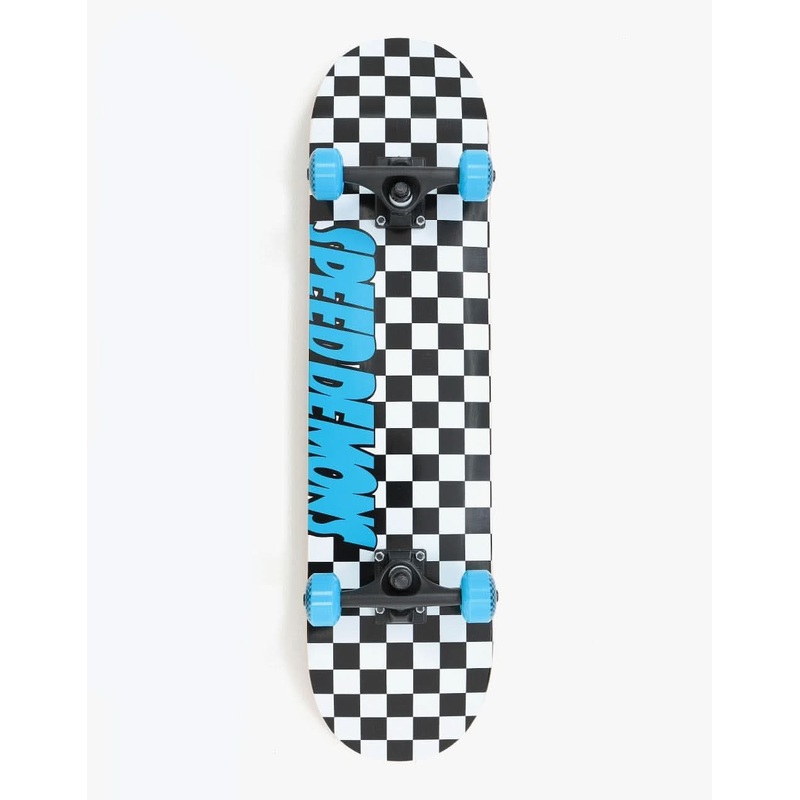 Speed Demons Checkers Complete Skateboard – 7.75