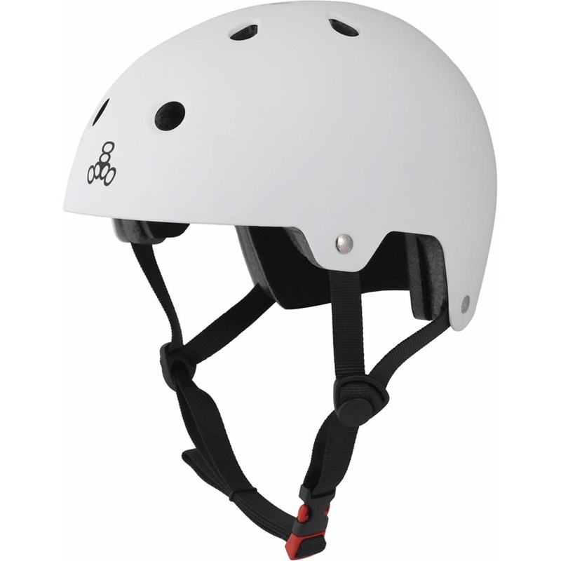 Triple 8 Brainsaver EPS Helmet – White Rubber