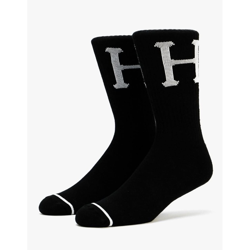 HUF Classic H Socks – Black/White