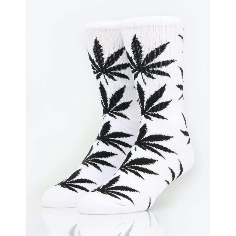 HUF Plantlife Crew Socks – White/Black
