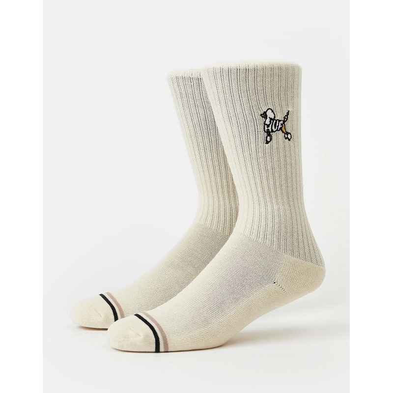 HUF Poodle Crew Sock – Cream