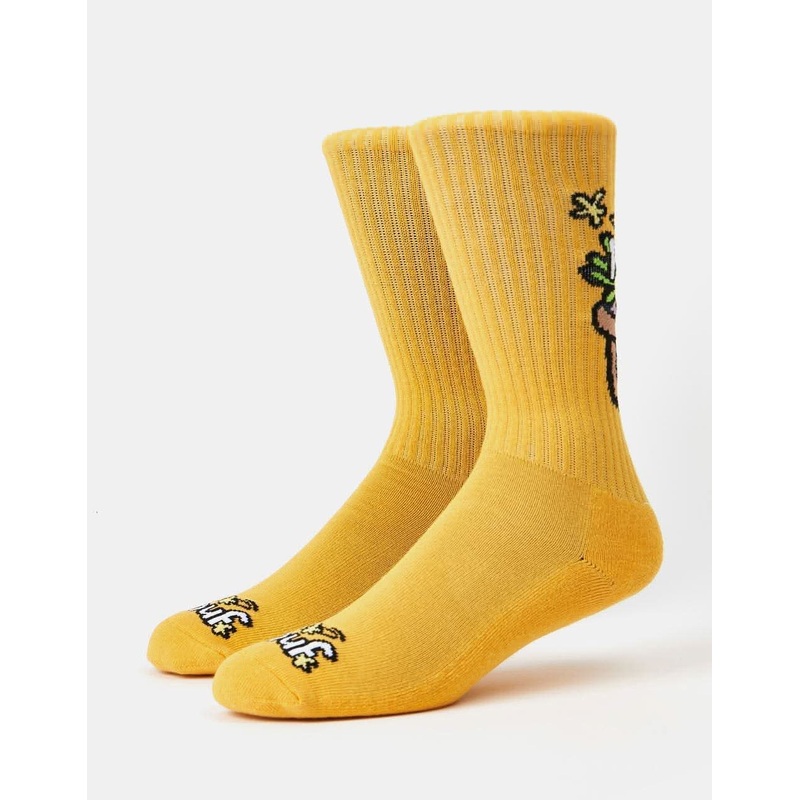 HUF Pot Head Crew Sock – Gold