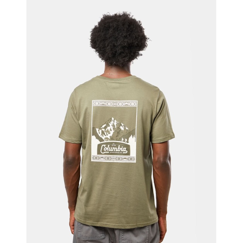 Columbia CSC Timberline Trails Seasonal Logo T-Shirt – Stone Green/Timberline Trails Graphic