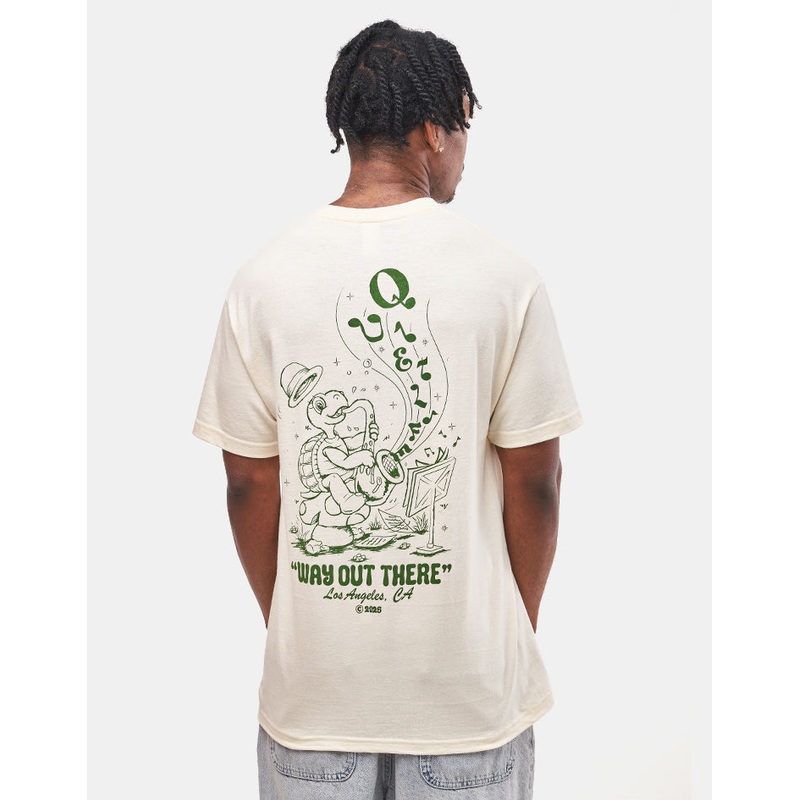 The Quiet Life Turtle Music T-Shirt – Cream
