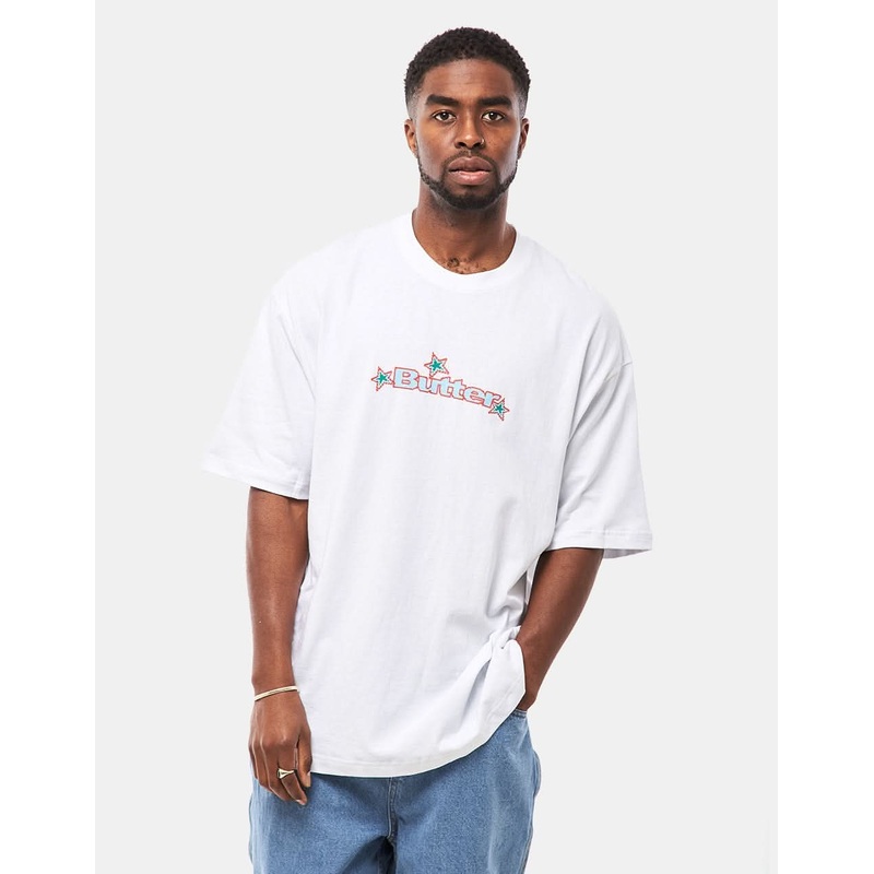Butter Goods Star Logo T-Shirt – White