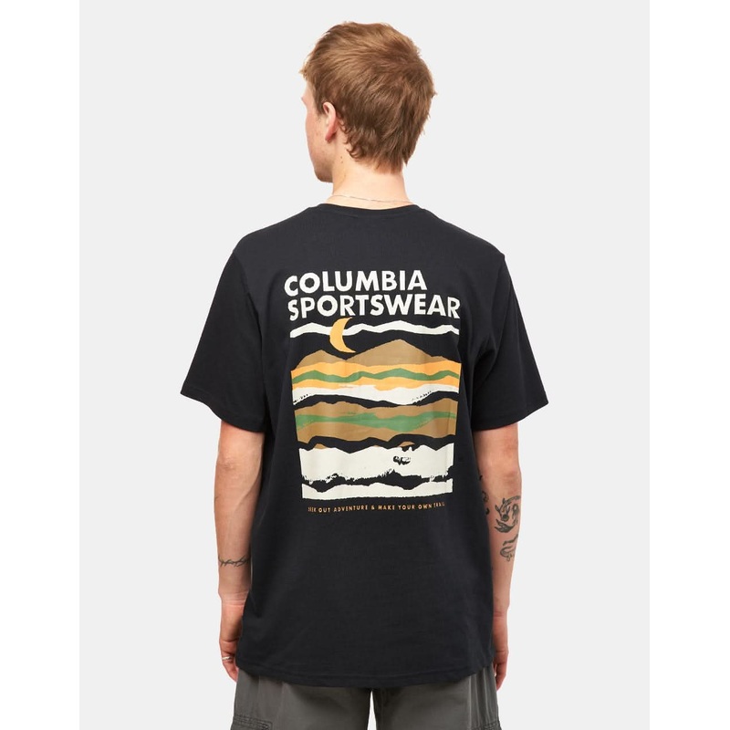 Columbia Explorers Canyon T-Shirt – Black/Torn Moonscape