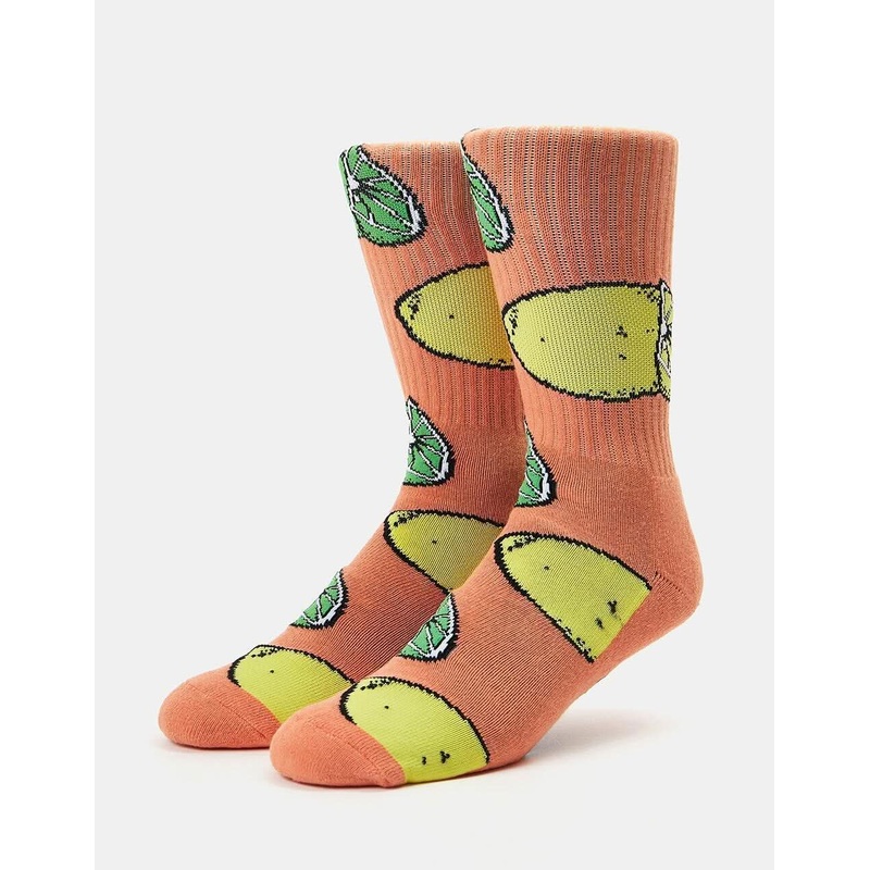 HUF Lemon Lime Crew Sock – Orange