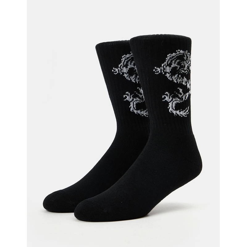 HUF Twin Dragon Crew Sock – Black