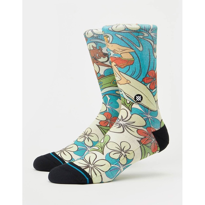 Stance x Scooby Doo Surfs Up Shaggy Crew Socks – Blue