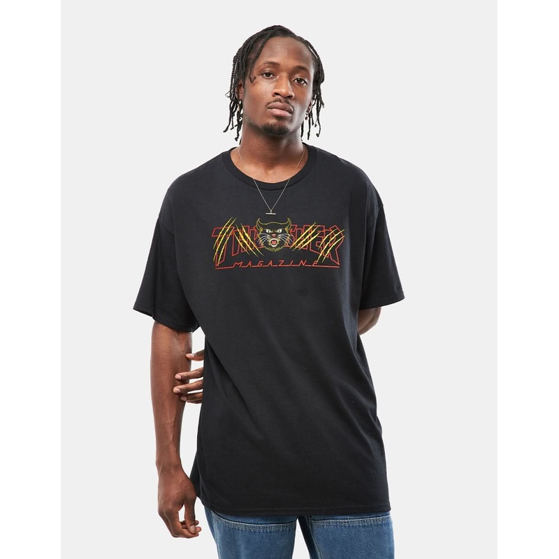 Thrasher Gato T-Shirt – Black