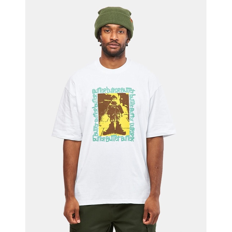 Butter Goods Stolen Boots T-Shirt – White