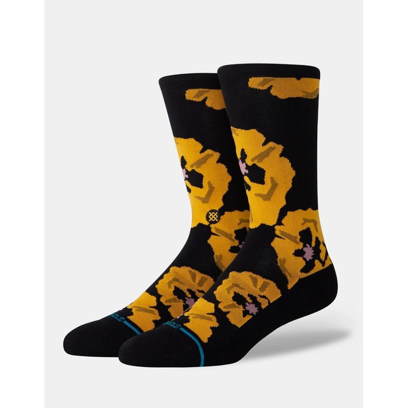 Stance Poppyland Crew Socks – Black