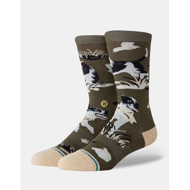 Stance x Ishod Wair Crew Socks – Dark Green